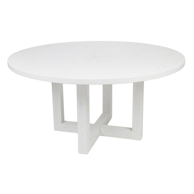  Leeton Round Dining Table - 1.5m White - Tables - Eleganté