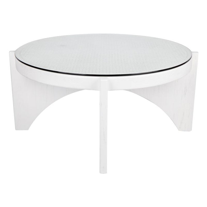  Oasis Rattan Coffee Table - Large White - Tables - Eleganté