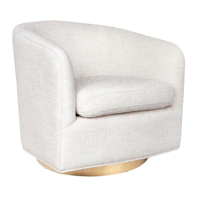  Belvedere Swivel Arm Chair - Natural Tweed - Seating - Eleganté
