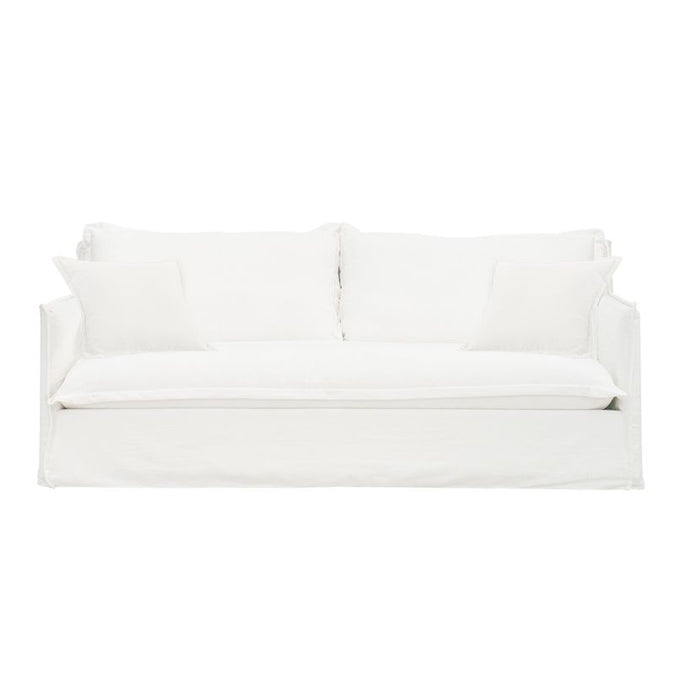  Cove 3 Seater Slip Cover Sofa - White Linen - Sofas - Eleganté