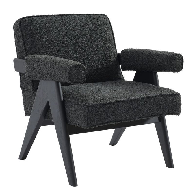  Ambrose Arm Chair - Black Onyx Boucle - Seating - Eleganté
