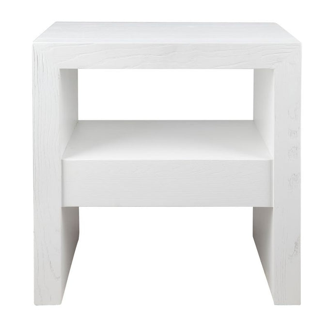  Axel Oak Side Table - White - Tables - Eleganté