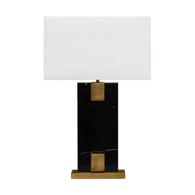 Nazare Marble Table Lamp - Black - Table Lamps - Eleganté