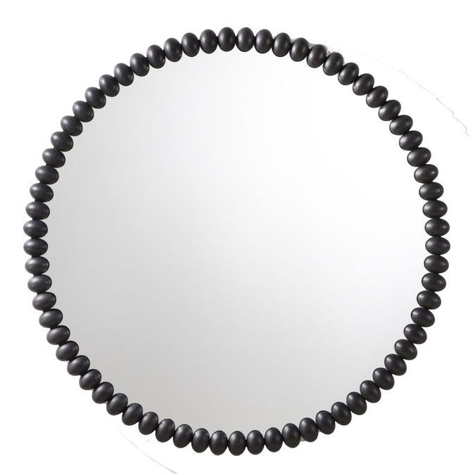  Esme Round Wall Mirror - Black - Mirrors - Eleganté