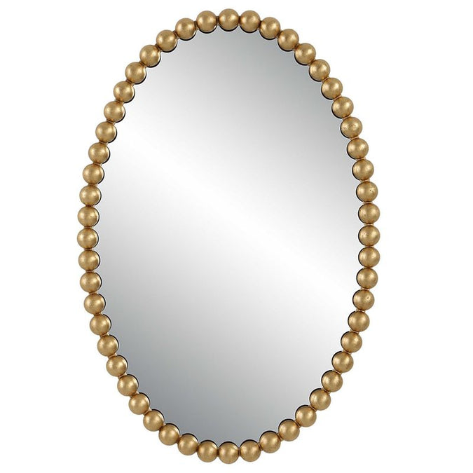  Esme Oval Wall Mirror - Gold Leaf - Mirrors - Eleganté