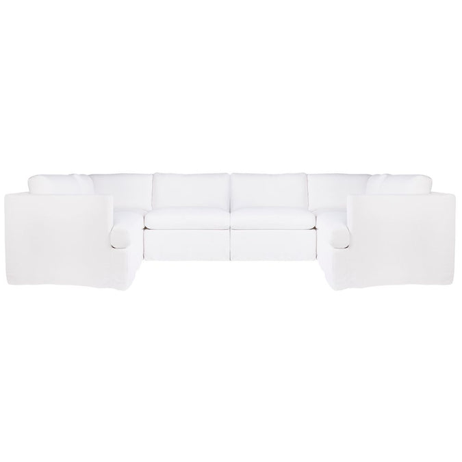  Birkshire Slip Cover Modular Sofa - White Linen Option 5 - Sofas - Eleganté