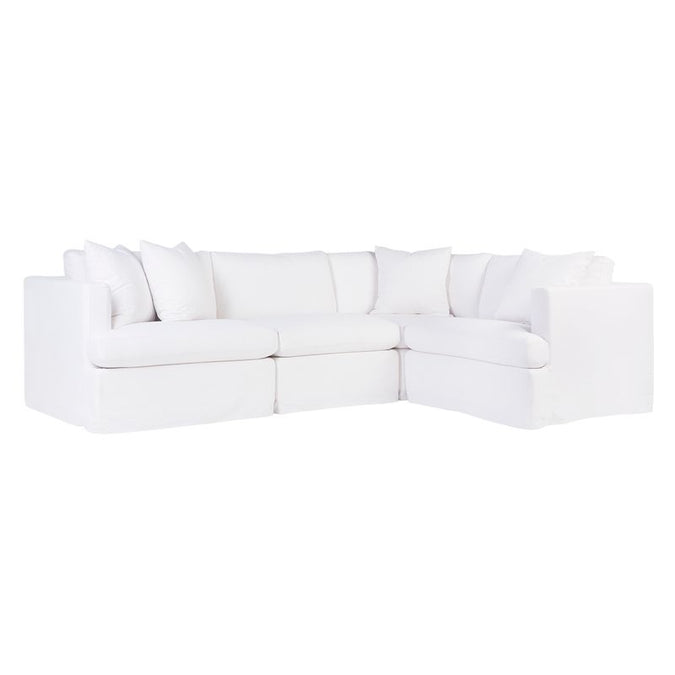  Birkshire Slip Cover Modular Sofa - White Linen Option 1 - Sofas - Eleganté