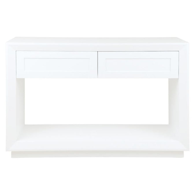  Balmain Oak Console Table - Small White - Tables - Eleganté