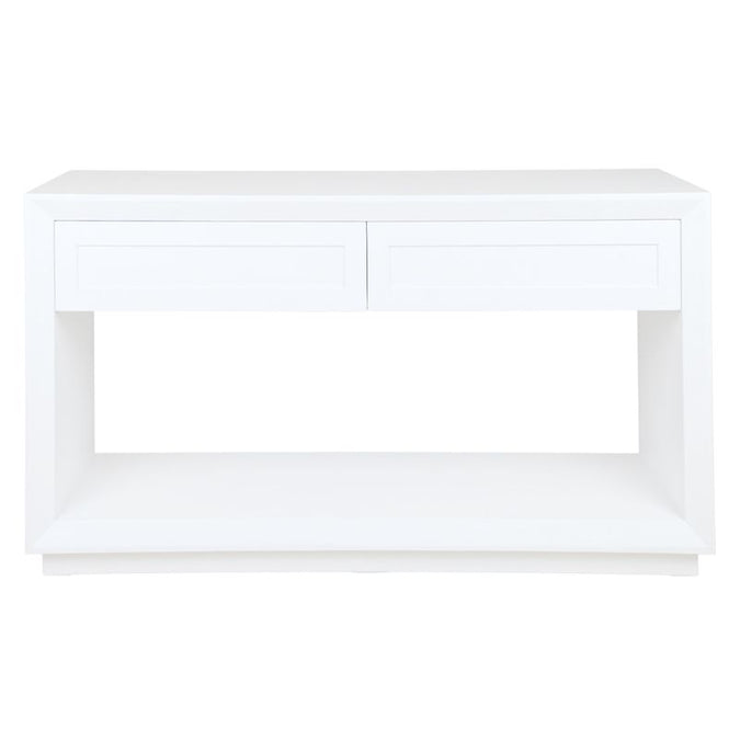  Balmain Oak Console Table - Large White - Tables - Eleganté