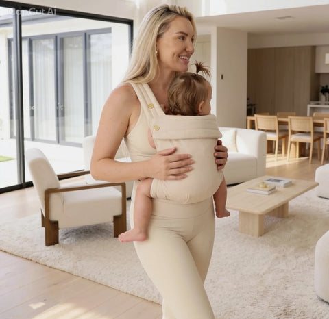 Beige Baby Carrier Natural Fabric - Beige - Baby Carrier - Eleganté