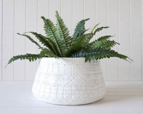  Sanlow Pot - White - Pots & Planters - Eleganté
