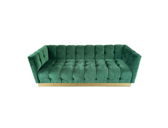  3 Seat Velvet Tufted Sofa -  - Eleganté