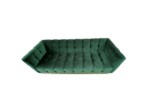  3 Seat Velvet Tufted Sofa -  - Eleganté